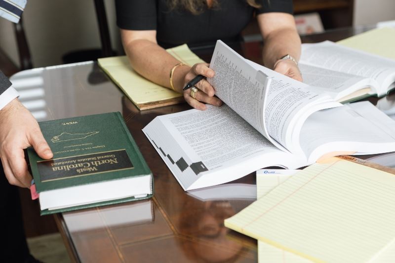 Image of Books On Desk